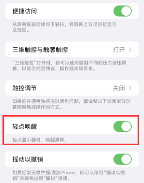 营口苹果授权维修站分享iPhone轻点无法唤醒怎么办 