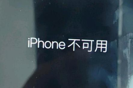 营口苹果服务网点分享锁屏界面显示“iPhone 不可用”如何解决 