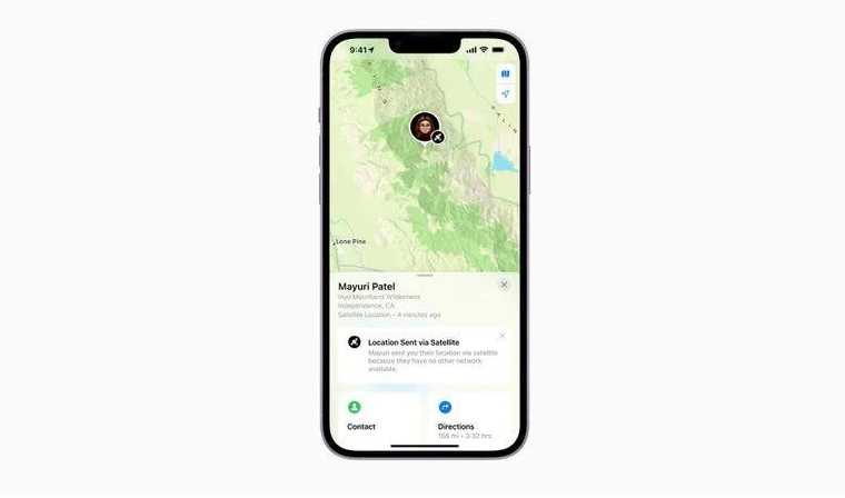 营口苹果14维修分享iPhone14系列中 FindMy功能通过卫星分享位置方法教程 